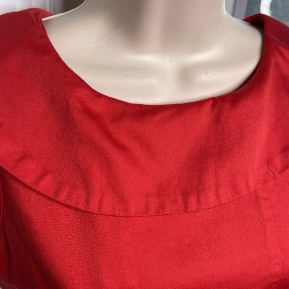 Tulle Womens Sleeveless Red a Line Dress Size Small  u - Picture 4 of 9